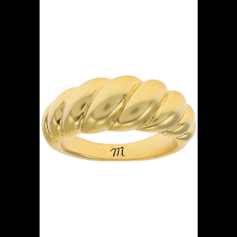 Madewell Womens Puffed Dome Ring Vintage Gold 30$